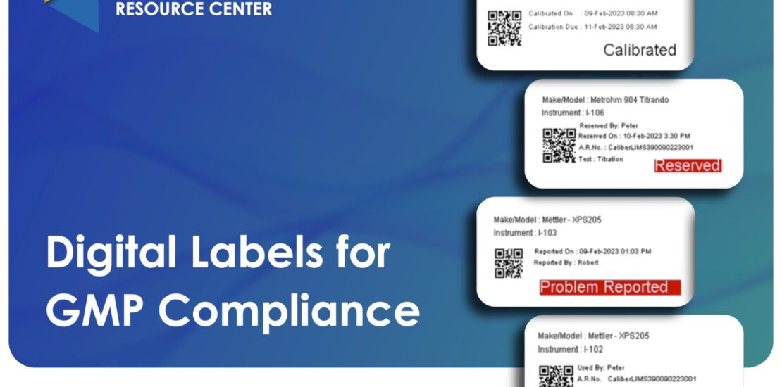 Digital labels for pharma manufacturing