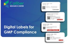 Digital labels for pharma manufacturing